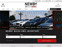 Tablet Screenshot of newbybuick.com